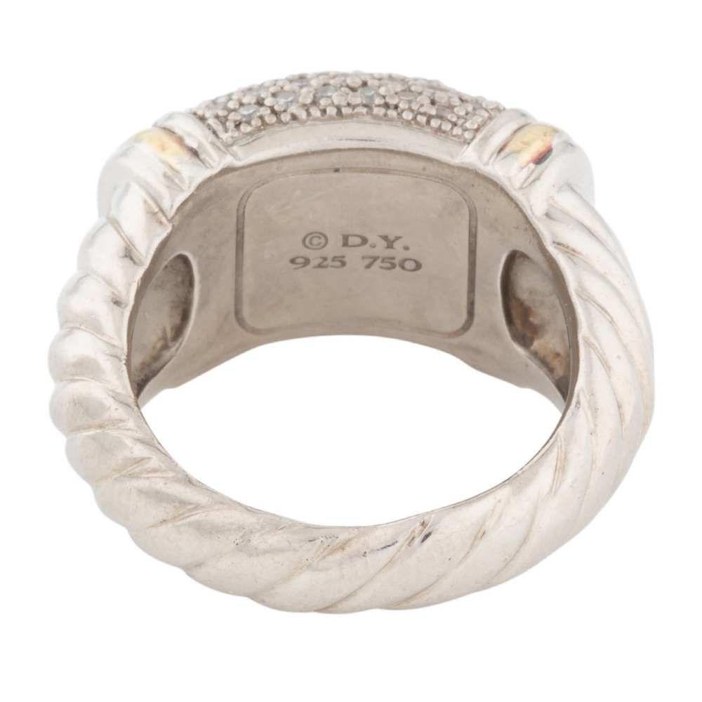David Yurman Metro Diamond Ring 6.25 - Picture 3 of 6